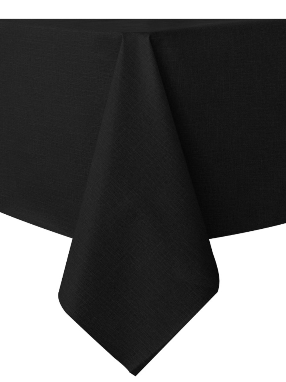 BLACK VINYL Tablecloth Waterproof Oil Proof Wipe Clean Rectangular 60x120”